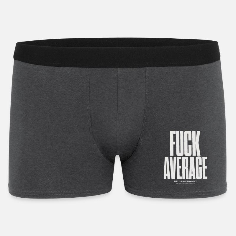 Be Bold Not Average - Men's Boxer Shorts - charcoal grey