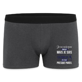 Je Ne Suis Pas Parfait Mais Je Suis Supporter D... - Boxer Homme - charbon - Devant