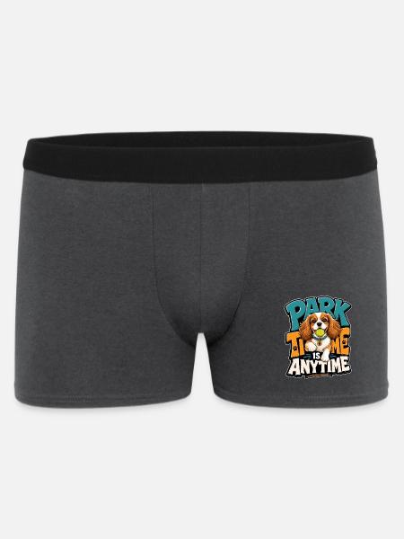Kavallerier King Charles Spaniel - Männer Boxer Shorts - Anthrazit