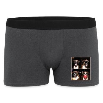 Hunde Boxer Hund - Männer Boxer Shorts - Anthrazit - Vorne