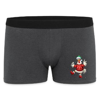 Urlaub Singende Henne Pullover - Männer Boxer Shorts - Anthrazit - Vorne