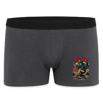 Hopfen - Männer Boxer Shorts - Anthrazit - Vorne
