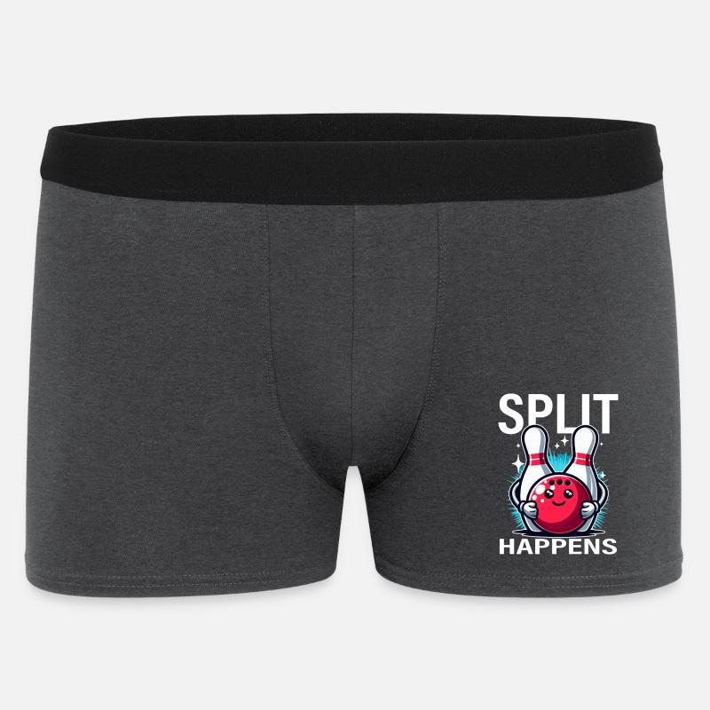 Split Arrives Bowling Joy - Men's Boxer Shorts - charcoal grey
