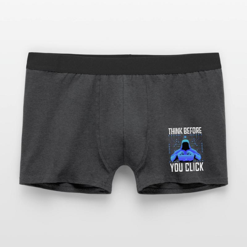 Hacker Hacker Programmeur Cybersécurité Linux Boxer Homme