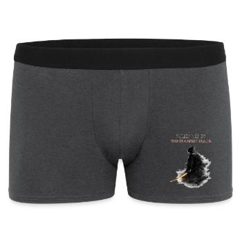 Silence Is The Sharpest Blade Samurai Stoic Gift - Men's Boxer Shorts - charcoal grey - Front