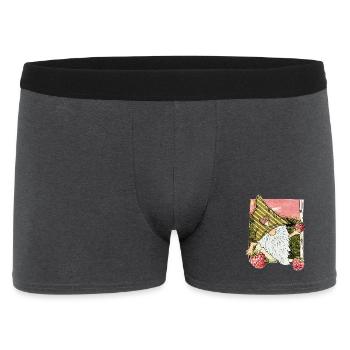 Nain de jardin aux framboises - Boxer Homme - charbon - Devant