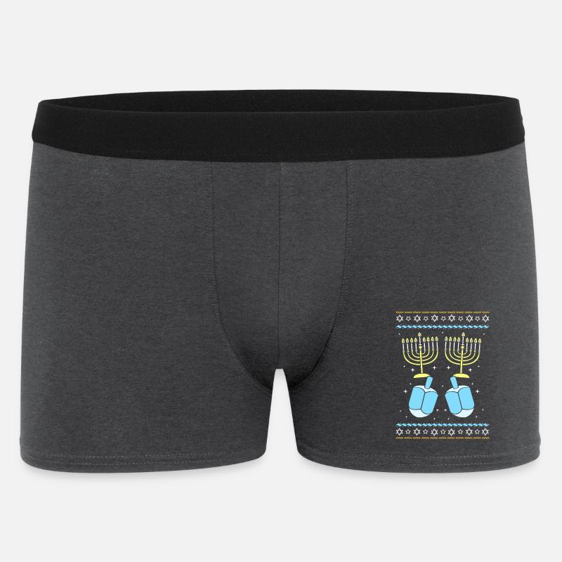 Hanoukka Hanoukka Hanoukka - Boxer Homme - charbon
