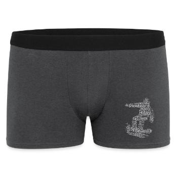 Snowboard illustration for snowboard - Men's Boxer Shorts - charcoal grey - Front