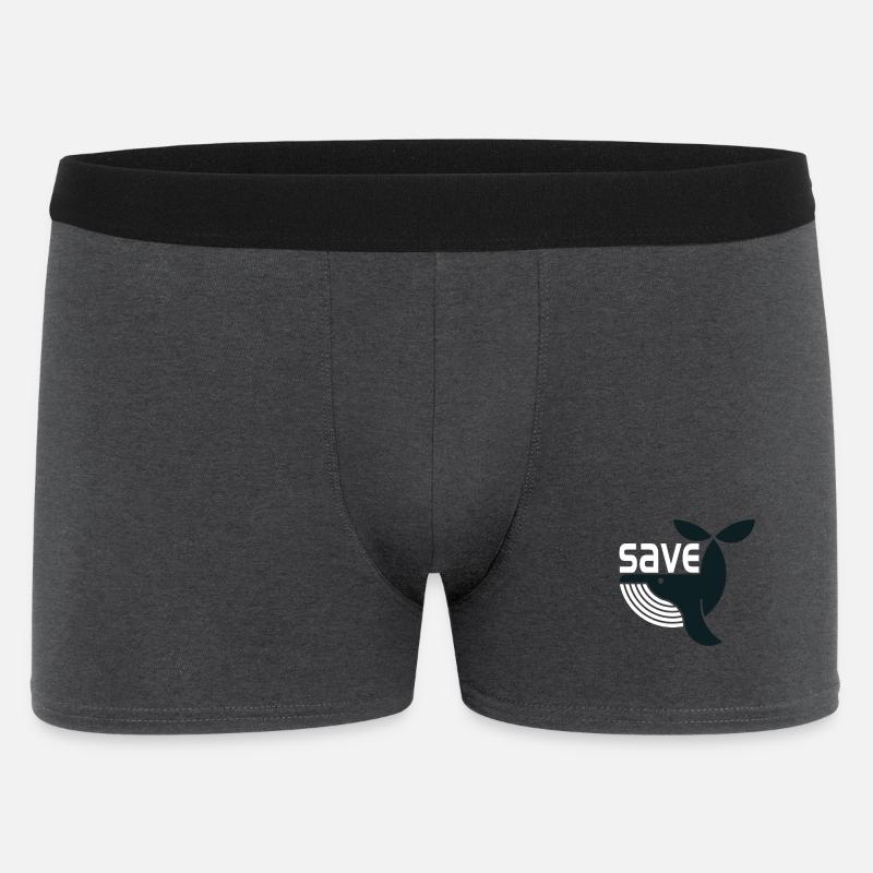 Wal rettet Meeresrettung - Männer Boxer Shorts - Anthrazit