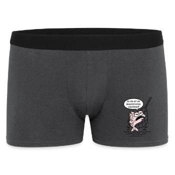 Mit der Gesamtsituation unzufrieden! WUNSCHFARBEN! - Männer Boxer Shorts - Anthrazit - Vorne