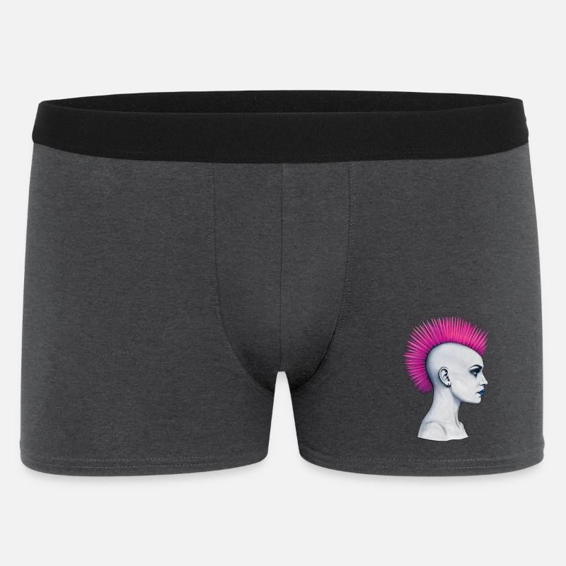 PUNKS NOT DEAD #3 – Steam Punk'n'Roll - Männer Boxer Shorts - Anthrazit