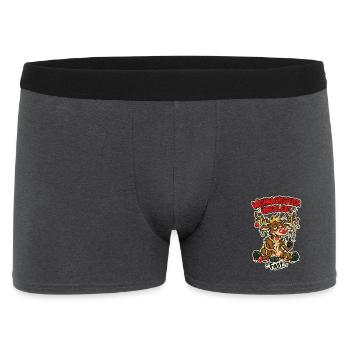 Weihnachtsfeier überlebt Fast - Männer Boxer Shorts - Anthrazit - Vorne
