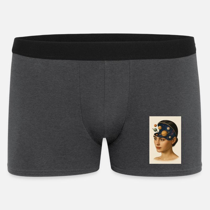 Astronomy Mind - Männer Boxer Shorts - Anthrazit