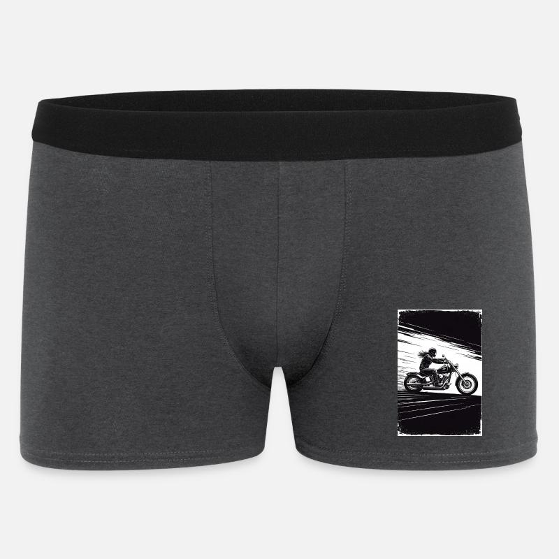 Chopper_Biker_Artwork_Collection_R02 - Männer Boxer Shorts - Anthrazit