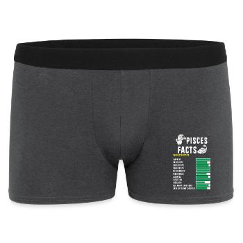 Sternzeichen Fische - Männer Boxer Shorts - Anthrazit - Vorne
