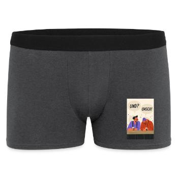 Echte Wiener, Stimmung - Männer Boxer Shorts - Anthrazit - Vorne
