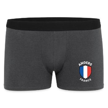 Angers France Shield Emblem - Men's Boxer Shorts - charcoal grey - Front