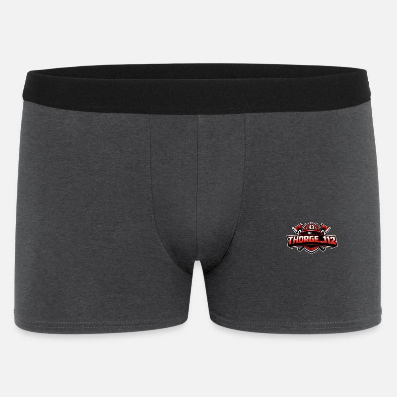 thorge_112 Logo - Männer Boxer Shorts - Anthrazit