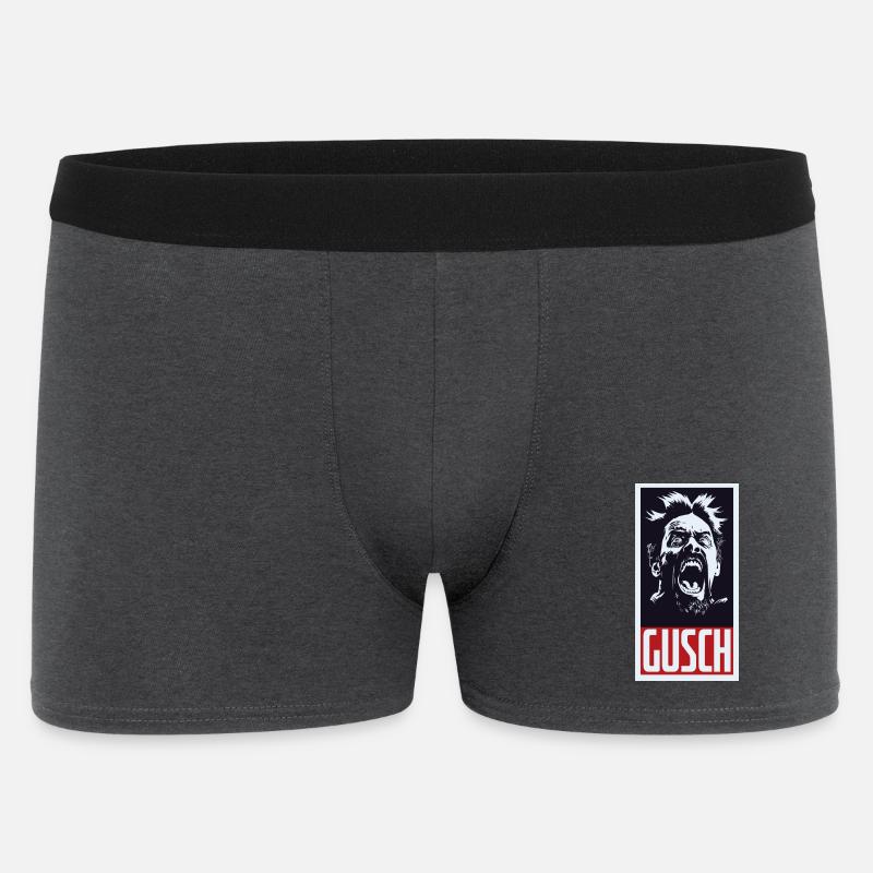 GUSCH Face - Männer Boxer Shorts - Anthrazit
