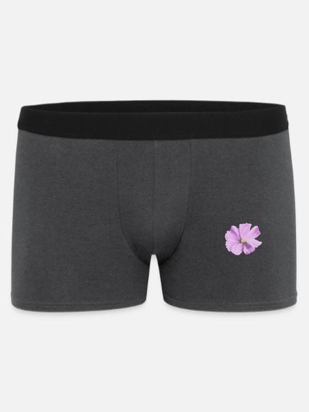 Lilas fleur aquarelle - Boxer Homme - charbon