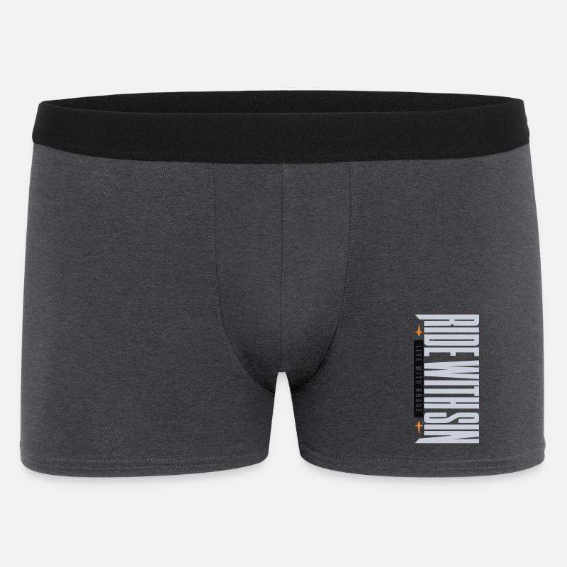 Sinners Live With Grace - Männer Boxer Shorts - Anthrazit