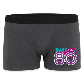 back to the 80s - Men's Boxer Shorts - charcoal grey - Front