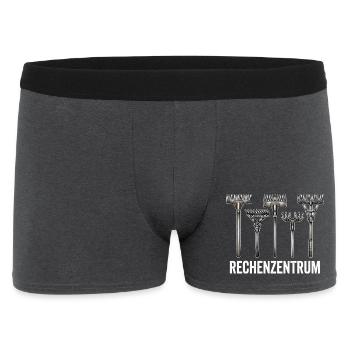 Leiter vom Rechenzentrum Gartenoutfit Gartenarbeit - Männer Boxer Shorts - Anthrazit - Vorne