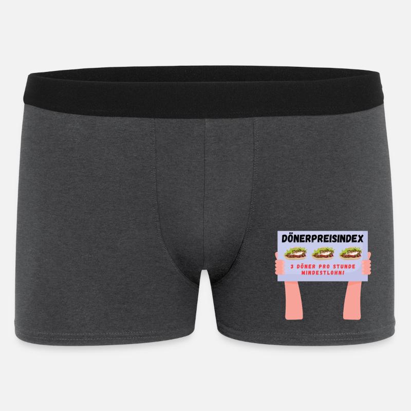 Dönerpreisindex - Männer Boxer Shorts - Anthrazit