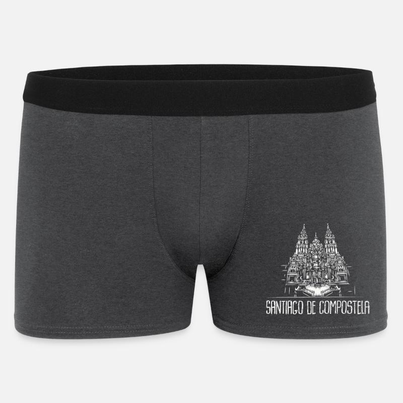 Saint Jacques de Compostelle Chemin de Saint-Jacques Camino - Boxer Homme - charbon