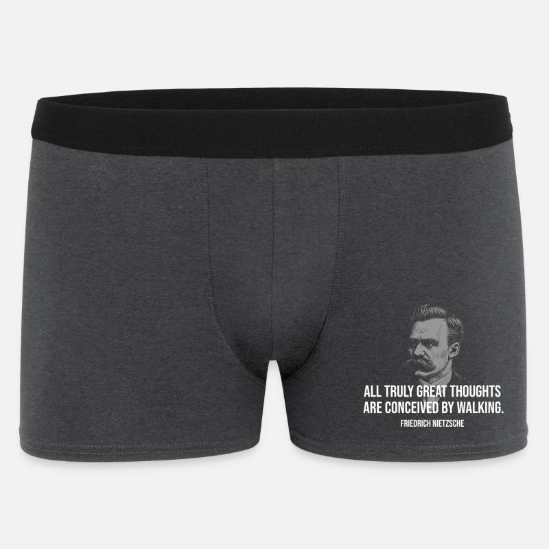 Nietzsche-citat - At gå Sparks Gode Tanker - Boxer Shorts til mænd - charcoal