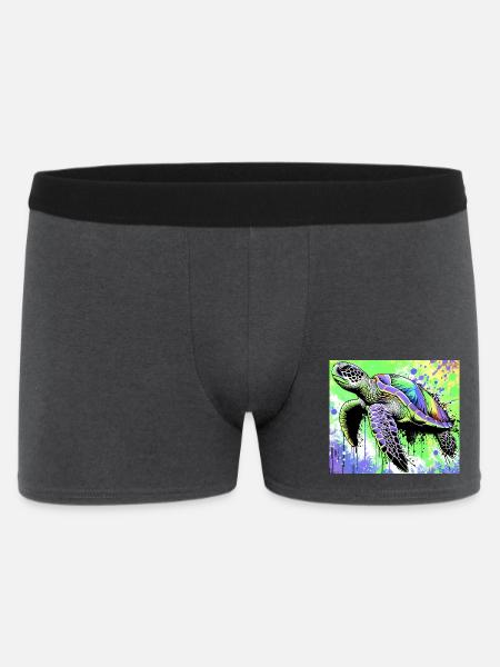 turtle - Men's Boxer Shorts - charcoal grey