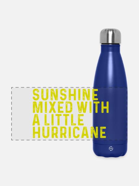 Sonnenschein & Hurrikan – Dein Statement-Mix - Panorama Isolierflasche 500 ml - Dunkelblau 