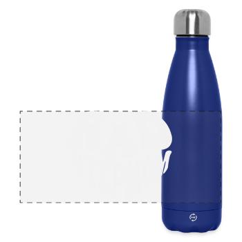 Rad Stepmom - Vintage Heart (Custom Color) - Panoramic Thermal Bottle 500 ml - dark blue  - Front