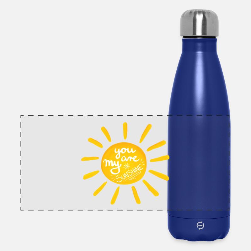 Sunshine; Sun - Panoramic Thermal Bottle 500 ml - dark blue