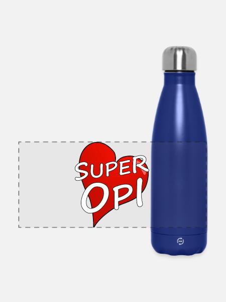 SUPER OPI - Panorama Isolierflasche 500 ml - Dunkelblau 