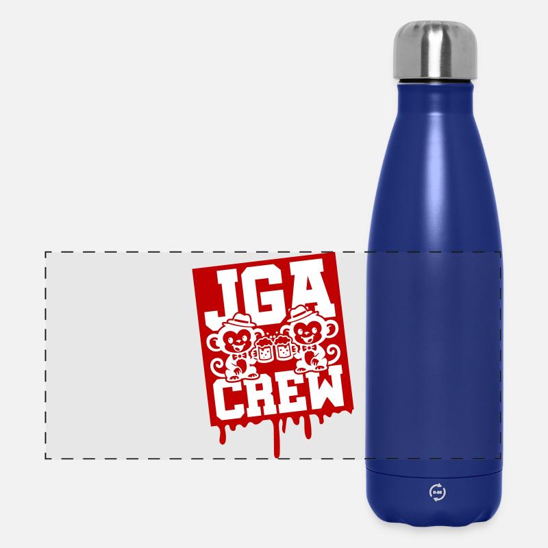 Jga Crew Junggesellen Affe - Panorama Isolierflasche 500 ml - Dunkelblau 