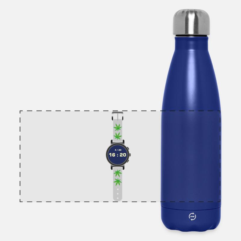 Cannabis Time 420 - Panoramic Thermal Bottle 500 ml - dark blue 
