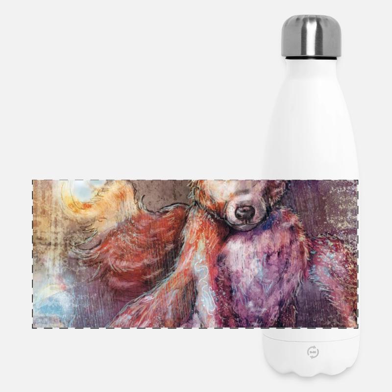 Faunia Fox - Panoramic Thermal Bottle 500 ml - white