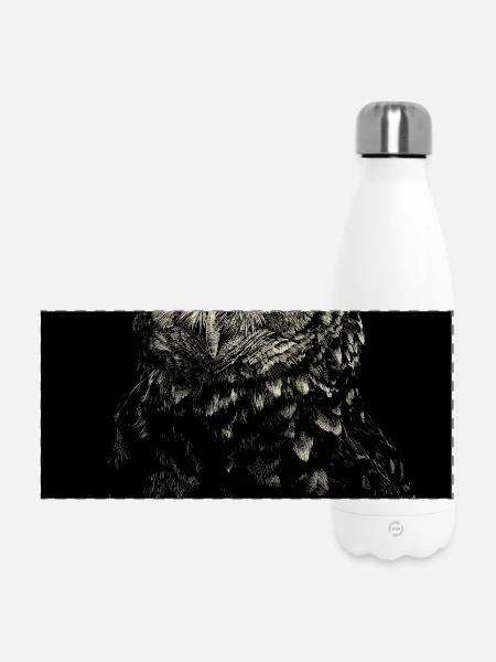 Chouette - Gourde isotherme panoramique 500 ml - blanc