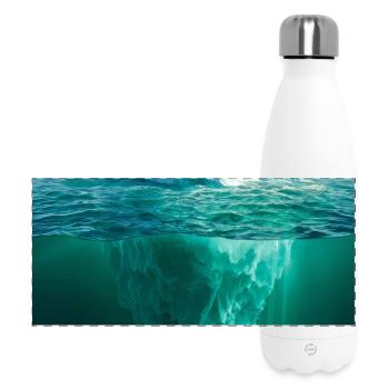 Dualité de la Montagne dans Ocean Blue - Gourde isotherme panoramique 500 ml - blanc - Devant