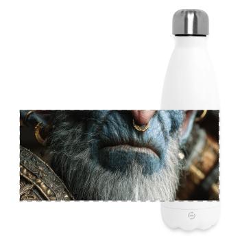 Orc King in Ornate Armor - Panoramic Thermal Bottle 500 ml - white - Front
