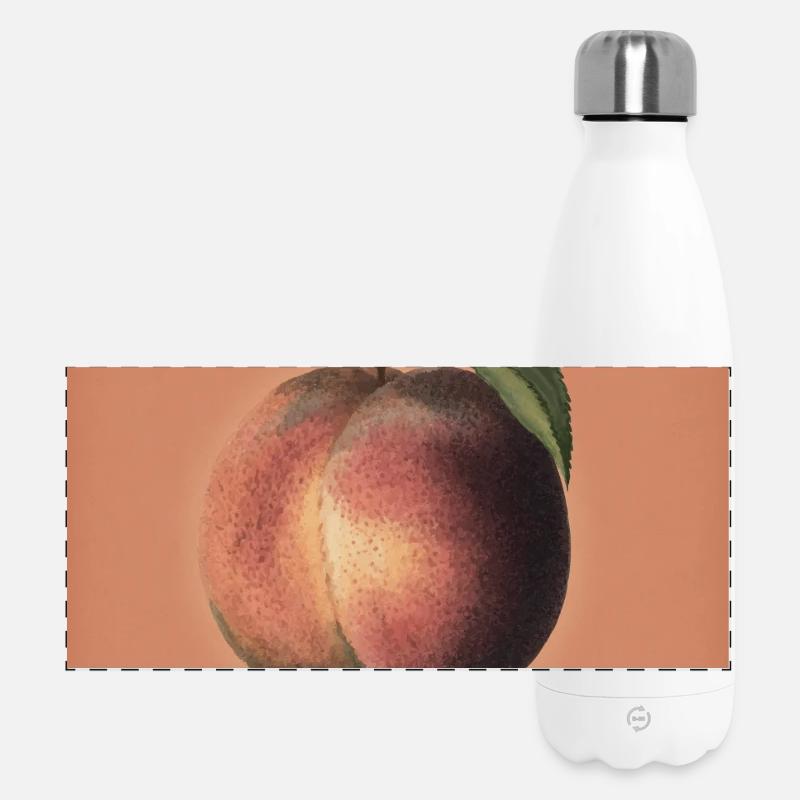 Sweet Cheeks Peach – Summer Vibes - Panoramic Thermal Bottle 500 ml - white