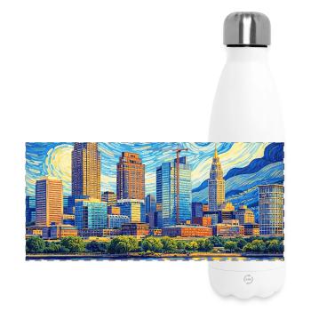 Cleveland, Ohio - Panoramic Thermal Bottle 500 ml - white - Front