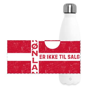 Emblème du Groenland Non à vendre - Gourde isotherme panoramique 500 ml - blanc - Devant