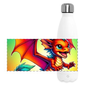 dragon - Panoramic Thermal Bottle 500 ml - white - Front