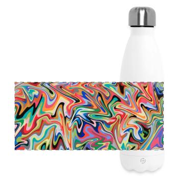 bunte Maus Pad bunte Mausmatte - Panorama Isolierflasche 500 ml - Weiß - Vorne