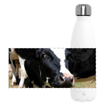 Kuh Poster - Panorama Isolierflasche 500 ml - Weiß - Vorne