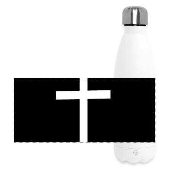 Jésus Croix Blanche - Gourde isotherme panoramique 500 ml - blanc - Devant