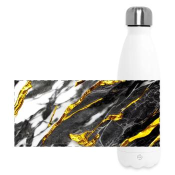 Marble Optics Black Gold - Panoramic Thermal Bottle 500 ml - white - Front