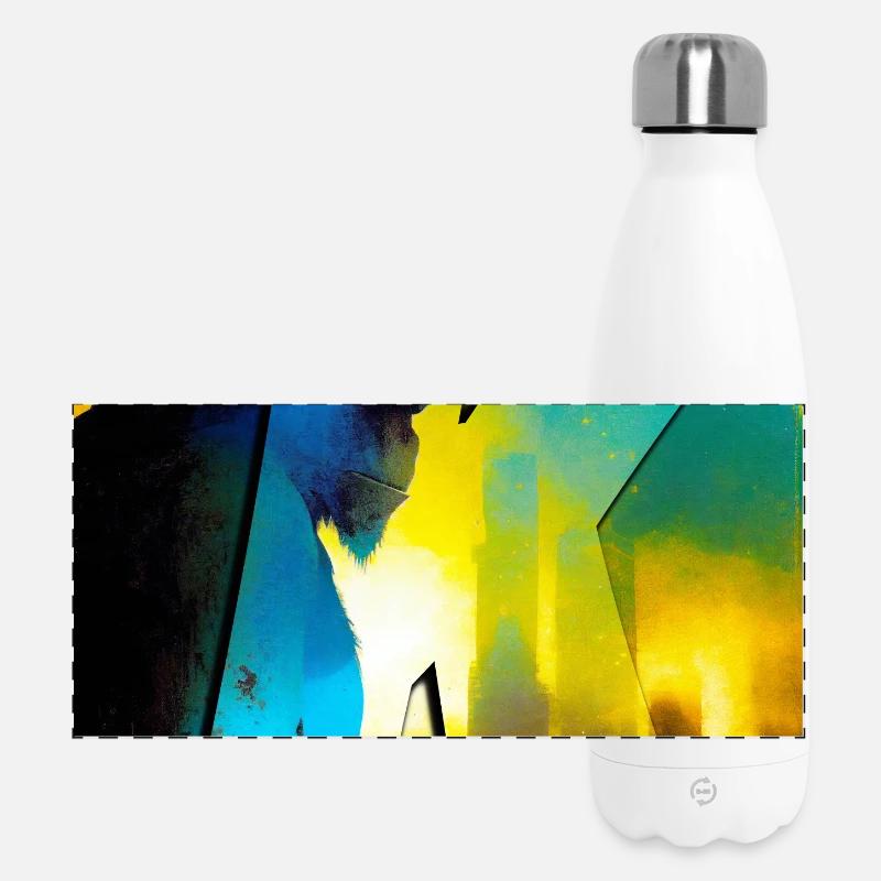 Gorilla 01 - K1 - Panoramic Thermal Bottle 500 ml - white